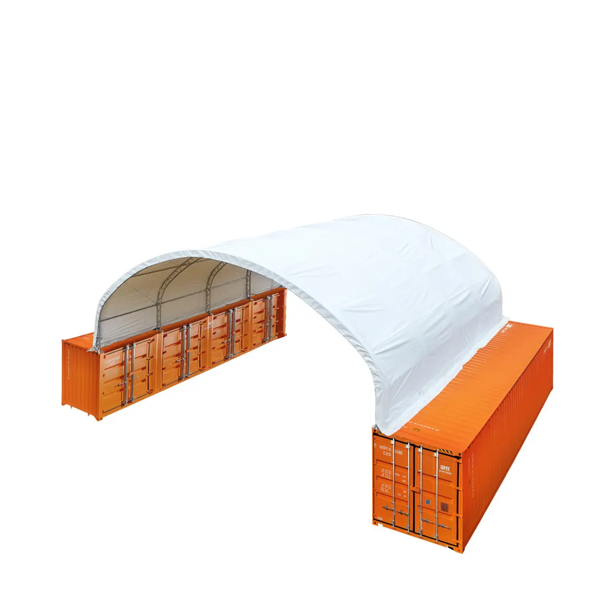 40' x 40' Dual Truss Container Shelter with Heavy Duty 21 oz PVC Cover, TMG-DT4041C (Previously DT4040C) - Image 7