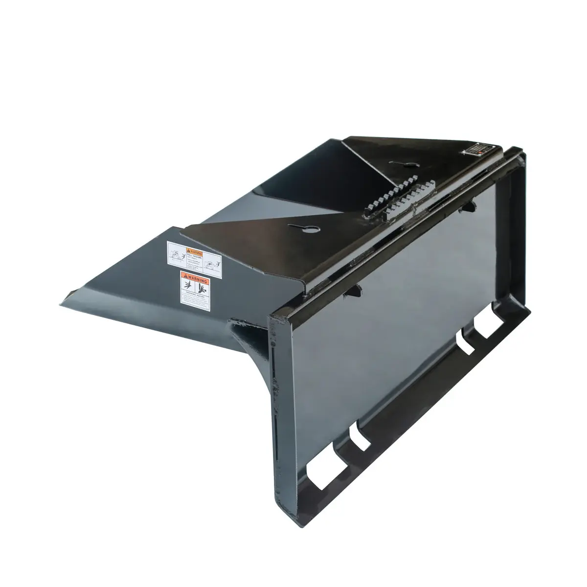 42" Heavy-Duty Skid Steer Tree Scoop, 1500-lb Capacity, Chain Slot, 30" Mouth Opening, High Abrasive Cut Edge, TMG-TS42 - Image 4