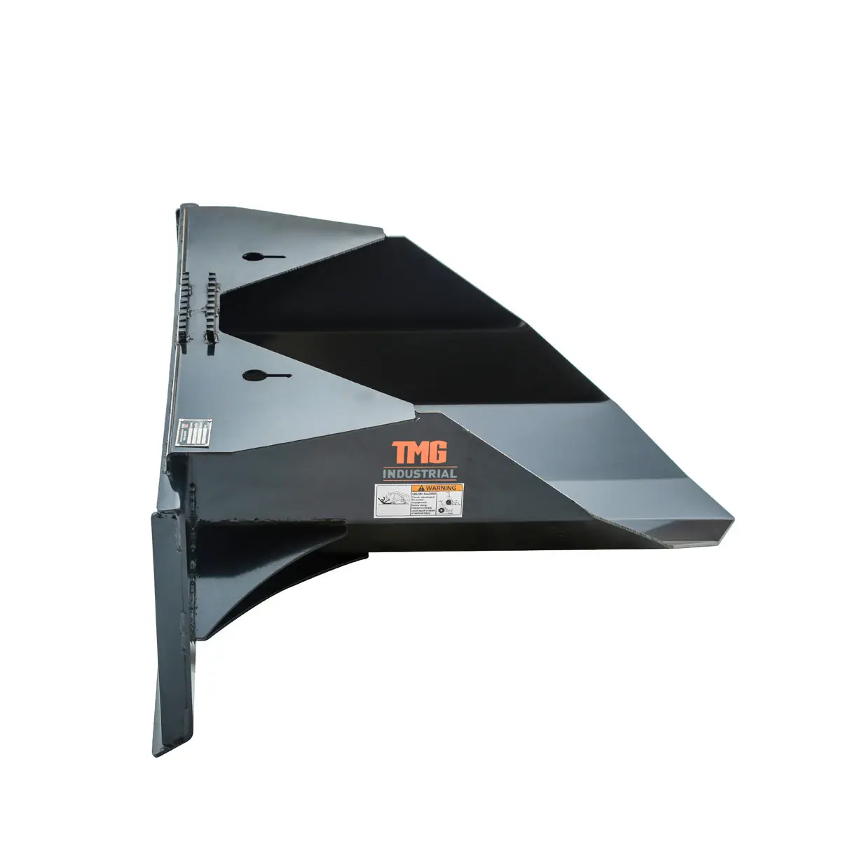 42" Heavy-Duty Skid Steer Tree Scoop, 1500-lb Capacity, Chain Slot, 30" Mouth Opening, High Abrasive Cut Edge, TMG-TS42 - Image 6