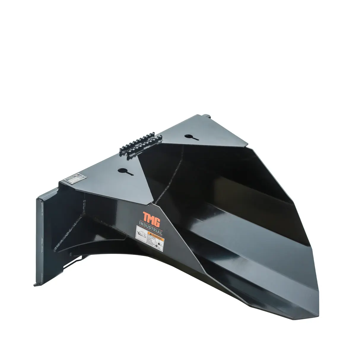 42" Heavy-Duty Skid Steer Tree Scoop, 1500-lb Capacity, Chain Slot, 30" Mouth Opening, High Abrasive Cut Edge, TMG-TS42 - Image 7