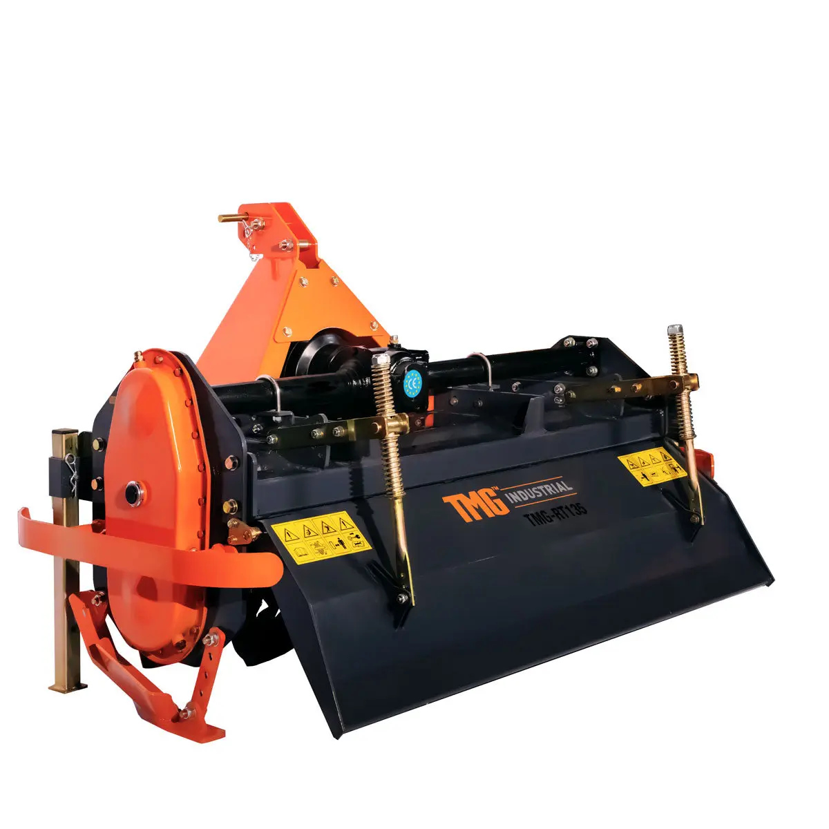 55" 3-Point Hitch Rotary Tiller, 30-40 HP Compact Tractor, 6" Tilling Depth, PTO Shaft Included, Category 1 & 2 Hookup, TMG-RT135 - Image 10