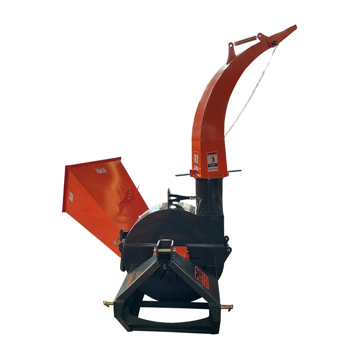 6" 3-Point Hitch Wood Chipper, Reversible/Hardened Blades, 360° Swiveling Chute, 40-80 HP Tractors, TMG-WC60 - Image 5