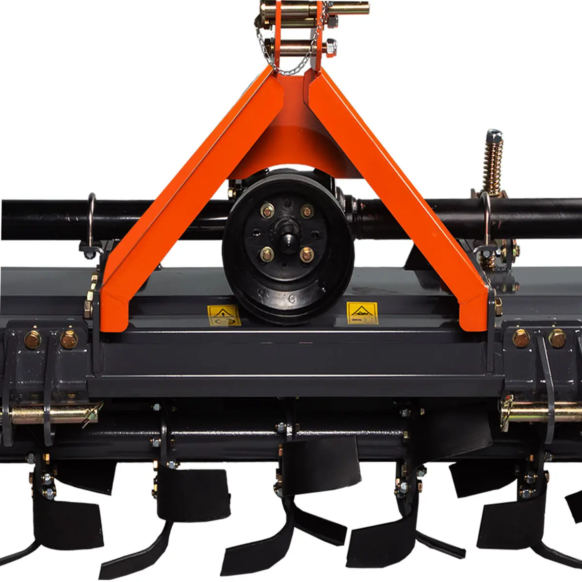 70" 3-Point Hitch Rotary Tiller, 35-55 HP Tractor, 6" Tilling Depth, PTO Shaft Included, Category 1 & 2 Hookup, TMG-RT175 - Image 12