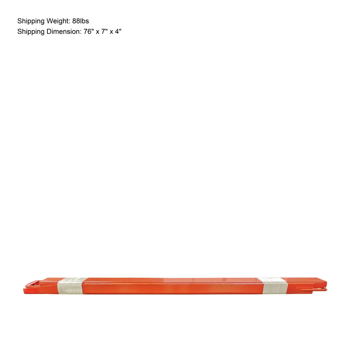 TMG-FE72 72" Forklift Extensions, 1500-LB Capacity, Heel Restraint, 6" Wide, 2.5" Thick - Image 10