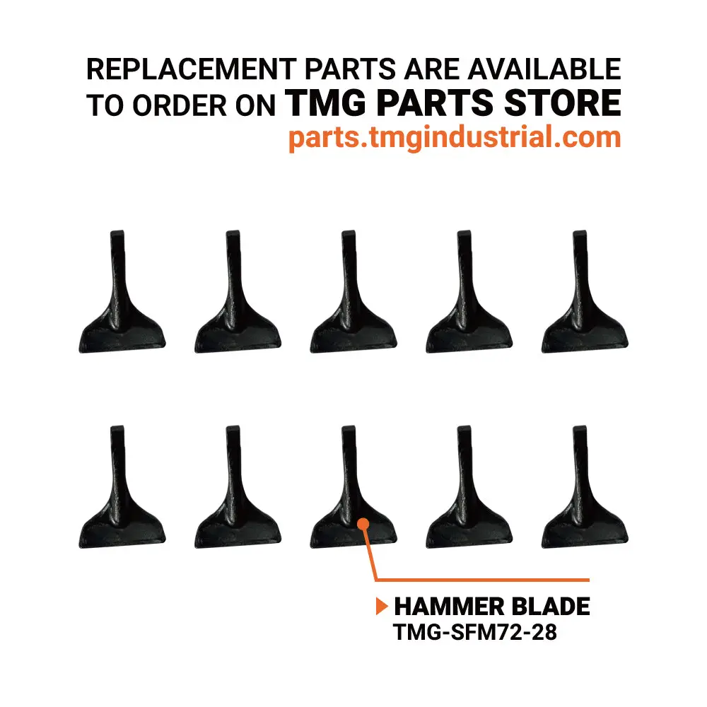 72" Hydraulic Skid Steer Flail Mower, TMG-SFM72 - Image 3