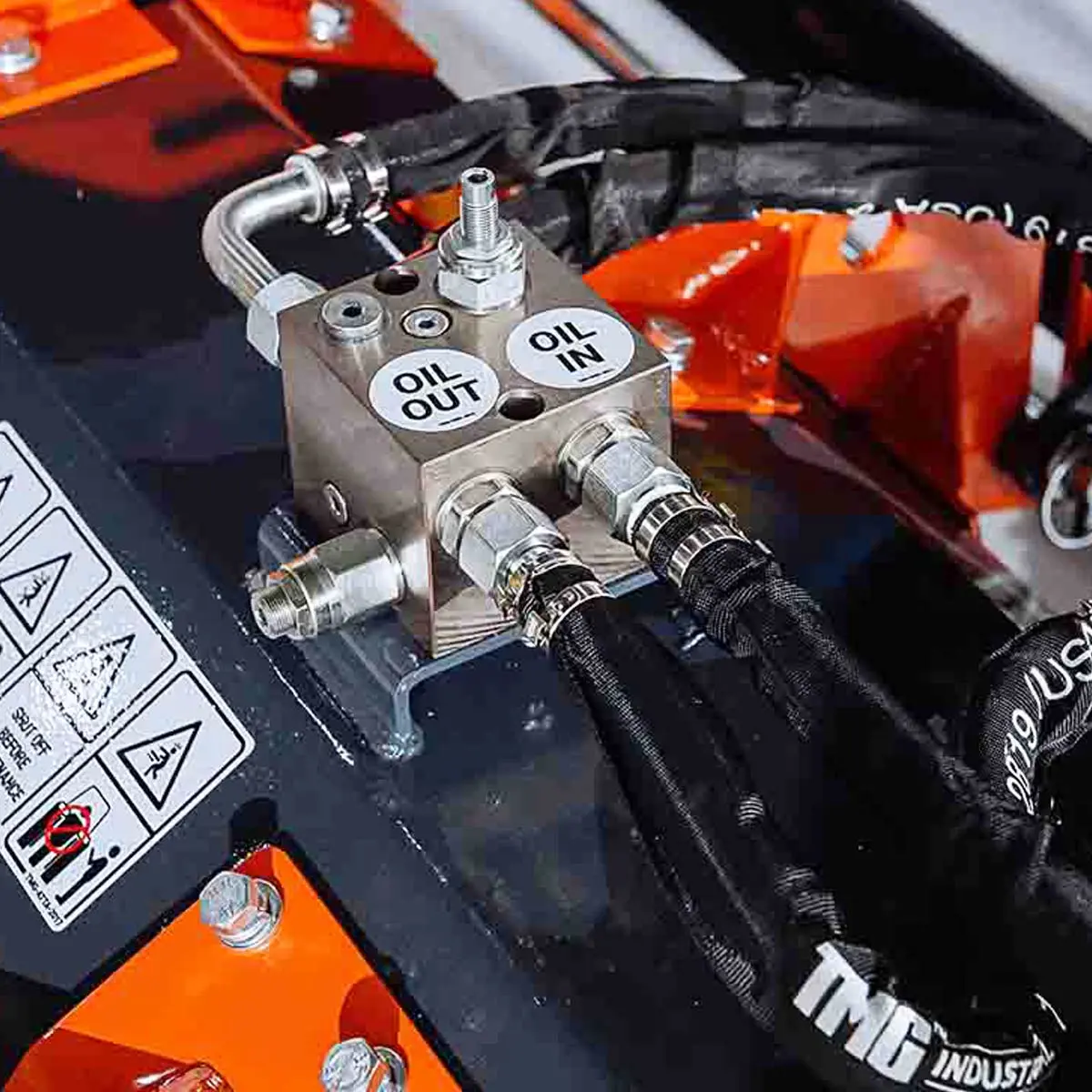 72" Hydraulic Skid Steer Flail Mower, TMG-SFM72 - Image 9