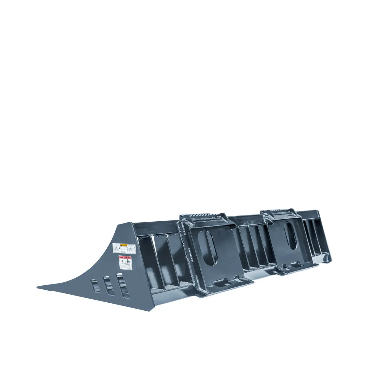 72" Skid Steer Rock Skeleton Bucket Attachment, Solid Steel, Universal Mount, 4" Tine Spacing, 45-70 HP, TMG-SB72 - Image 3