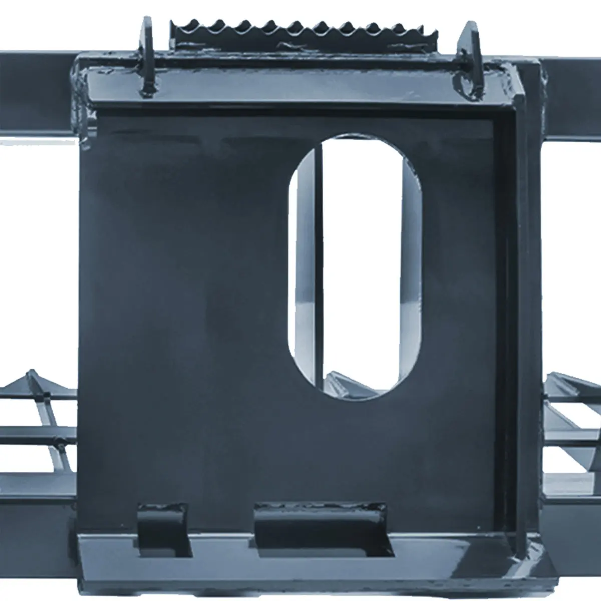 84" Skid Steer Rock Skeleton Bucket Attachment, Solid Steel, Universal Mount, 4" Tine Spacing, 45-70 HP, TMG-SB84 - Image 10
