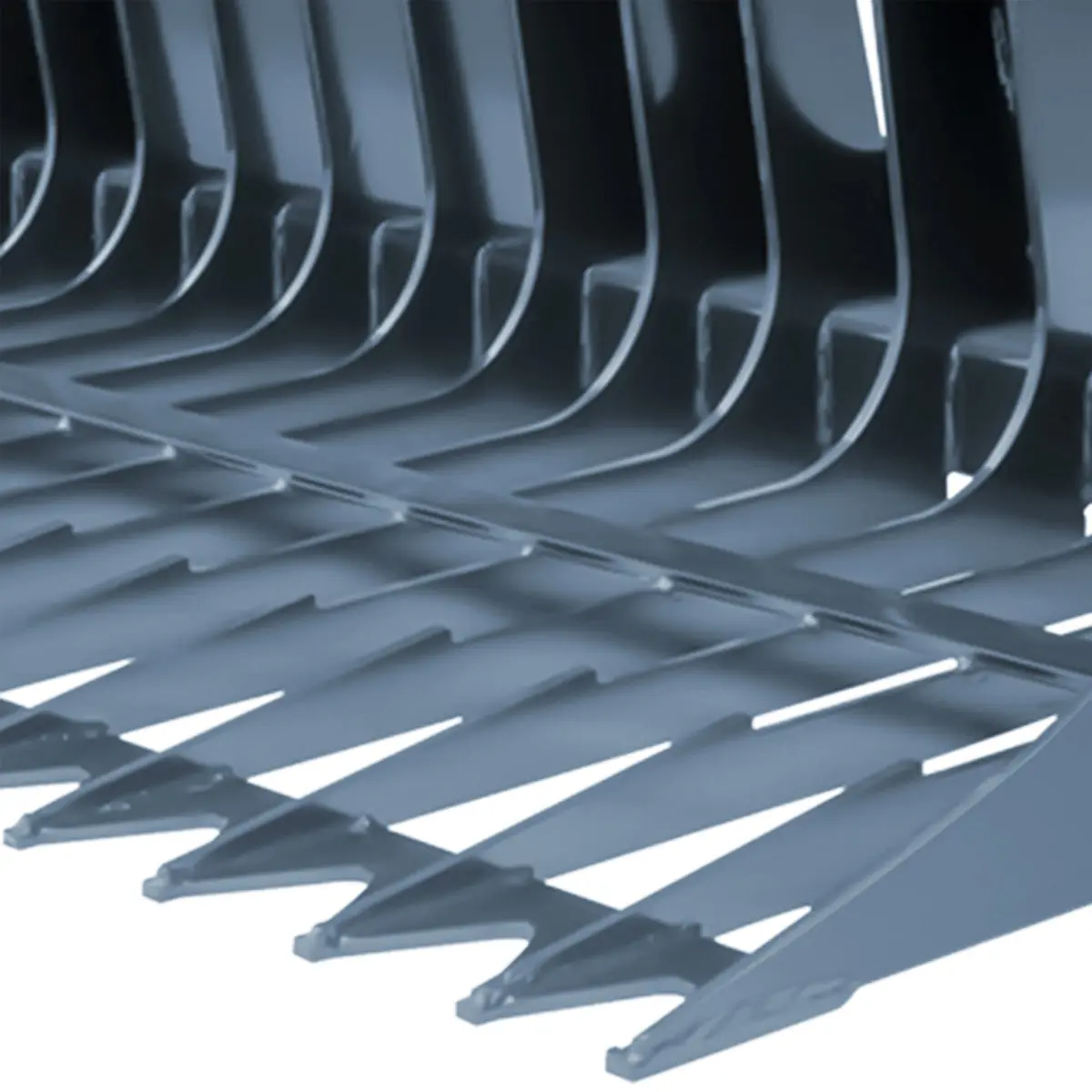 84" Skid Steer Rock Skeleton Bucket Attachment, Solid Steel, Universal Mount, 4" Tine Spacing, 45-70 HP, TMG-SB84 - Image 11