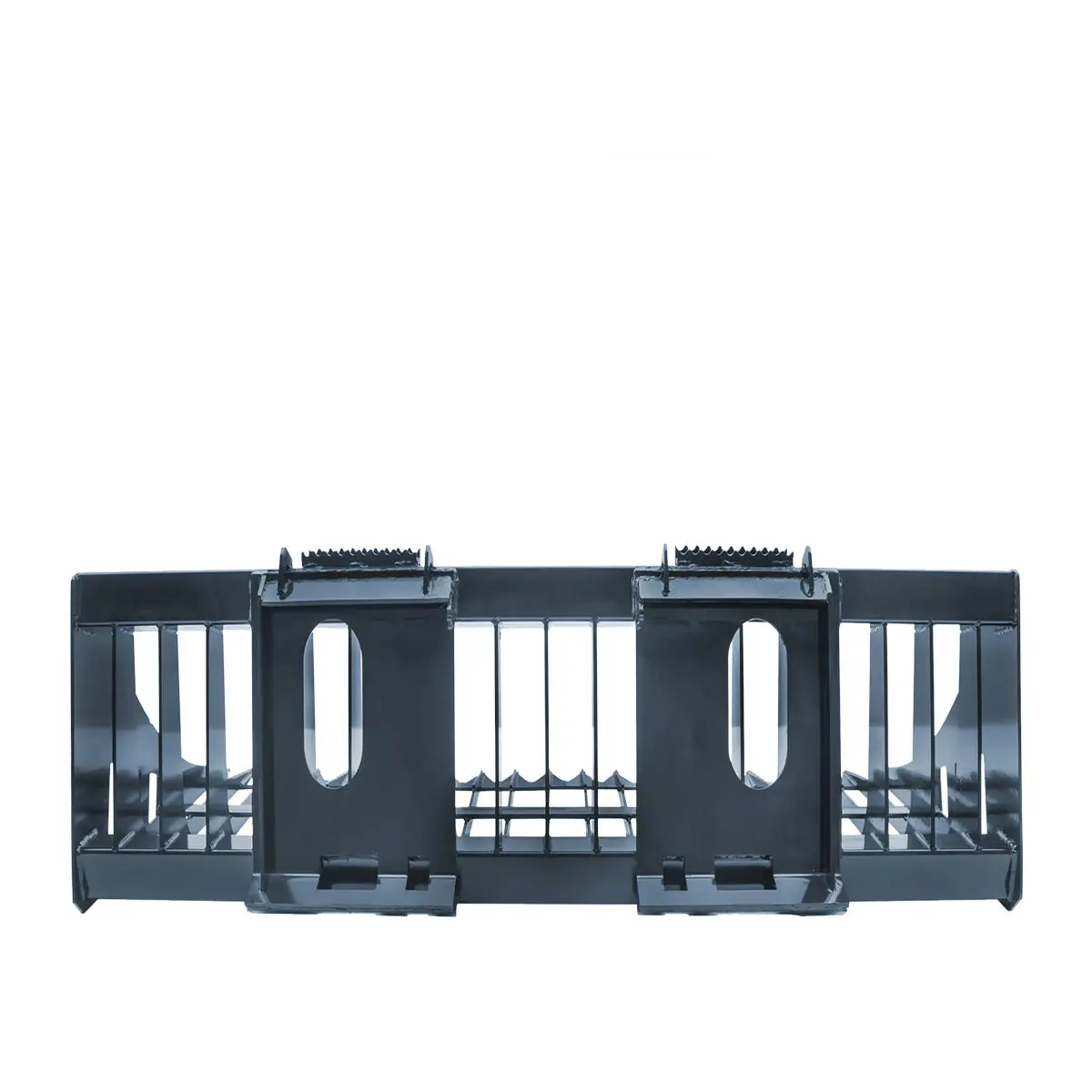 84" Skid Steer Rock Skeleton Bucket Attachment, Solid Steel, Universal Mount, 4" Tine Spacing, 45-70 HP, TMG-SB84 - Image 4