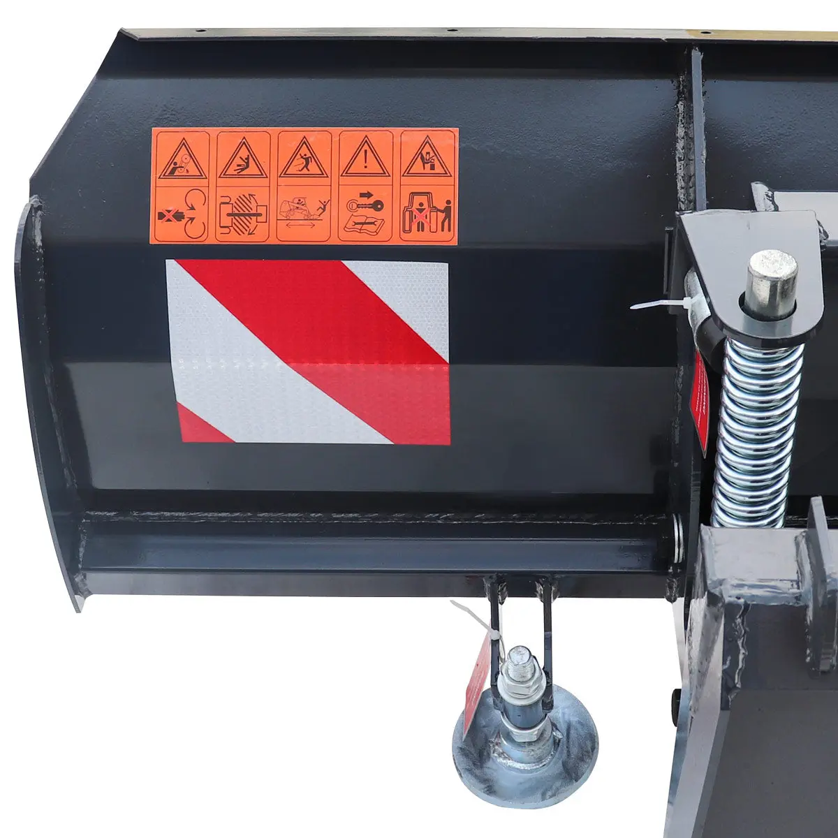 86" Skid Steer Dozer Blade/Snow Plow Pusher, 30° Left & Right, Bolt-On Cutting Edge, Adjustable Skid Shoes, Universal Quick Mount, TMG-DB86 - Image 11