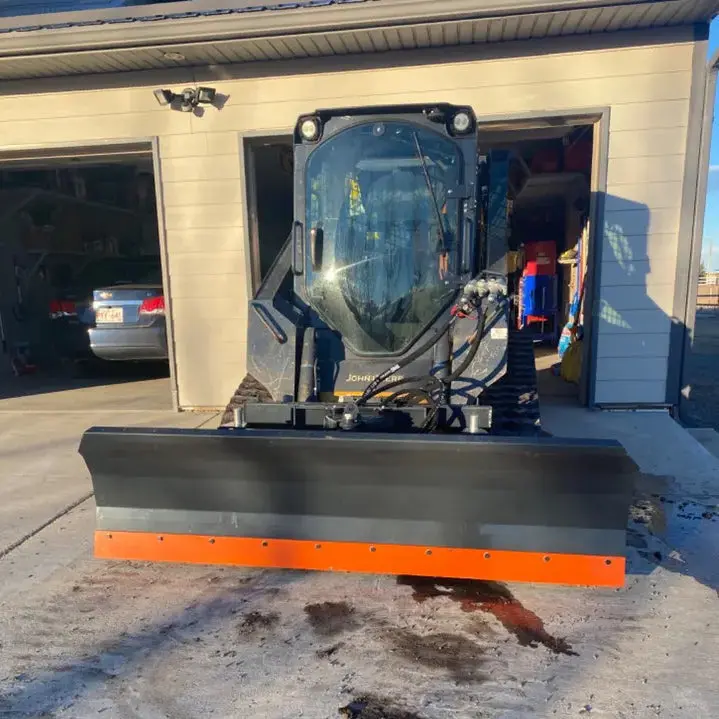 86" Skid Steer Dozer Blade/Snow Plow Pusher, 30° Left & Right, Bolt-On Cutting Edge, Adjustable Skid Shoes, Universal Quick Mount, TMG-DB86 - Image 7