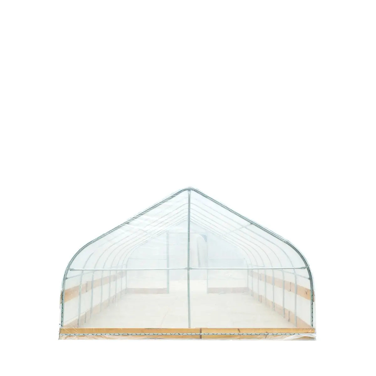 12' x 30' Tunnel Greenhouse Grow Tent w/6 Mil Clear EVA Plastic Film, Cold Frame, Hand Crank Roll-Up Sides, Peak Ceiling Roof, TMG-GH1230 - Image 5