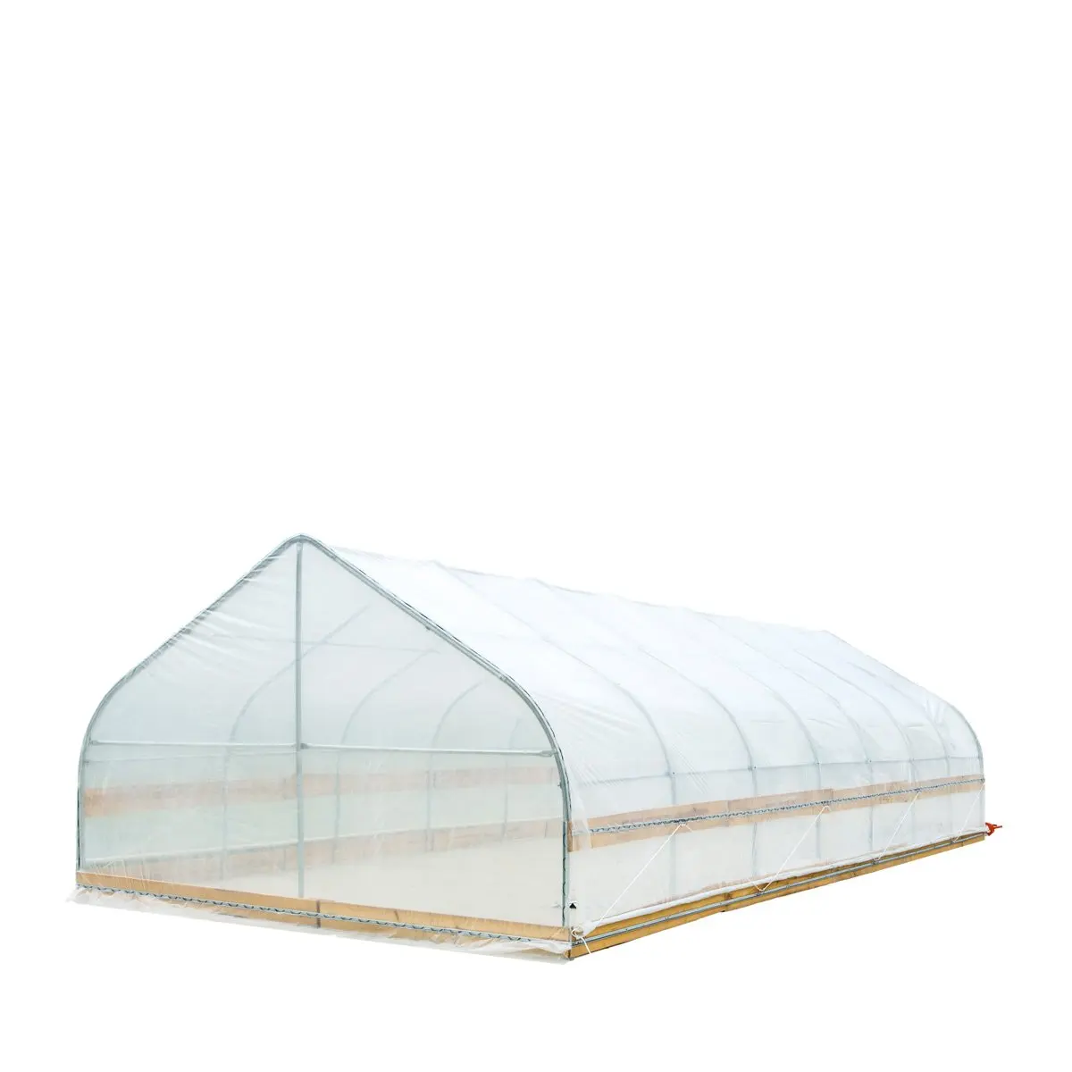12' x 30' Tunnel Greenhouse Grow Tent w/6 Mil Clear EVA Plastic Film, Cold Frame, Hand Crank Roll-Up Sides, Peak Ceiling Roof, TMG-GH1230 - Image 7