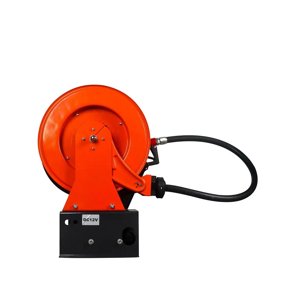 Portable Diesel Transfer Pump w/49' Hose Reel, Auto Shut Off, DC 12-Volt, 15 GPM, TMG-DFP10 - Image 4