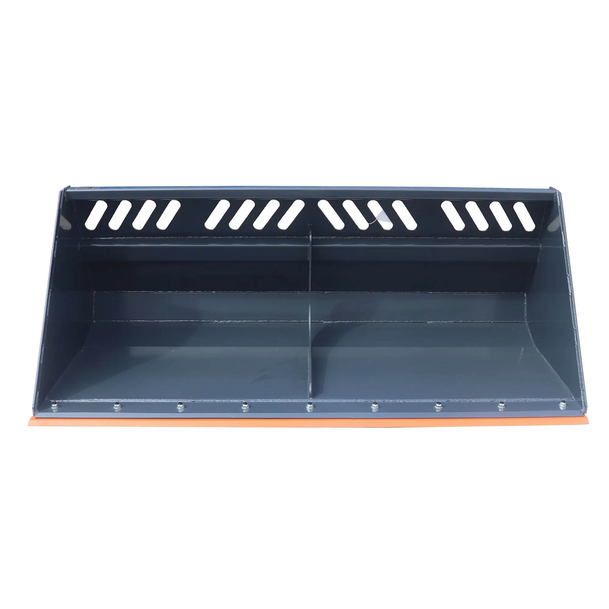 Heavy-Duty 84" Skid Steer Snow/Mulch Bucket, Bolt-On Cut Edge, 1500-lb Weight Capacity, Universal Quick Mount, TMG-SN84 - Image 6