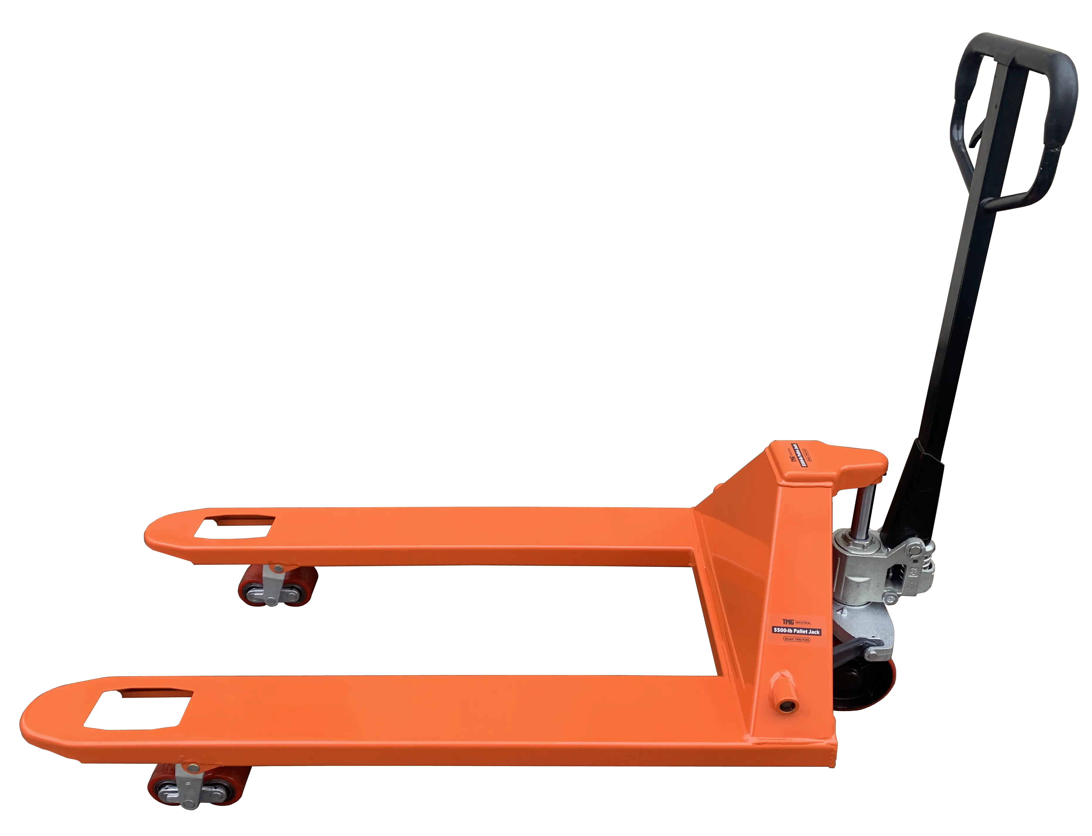 TMG-PJ55 Qty of (6) 5500-lb Pallet Jack Truck, 27" x 48" Forks, 210° Steering Arc, 3'' Clearance - Image 4