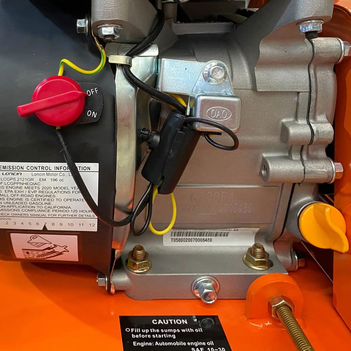 Vibratory Plate Compactor, 3400 lb Compact Capacity, 6.5 HP Loncin Engine, TMG-PC90 - Image 7