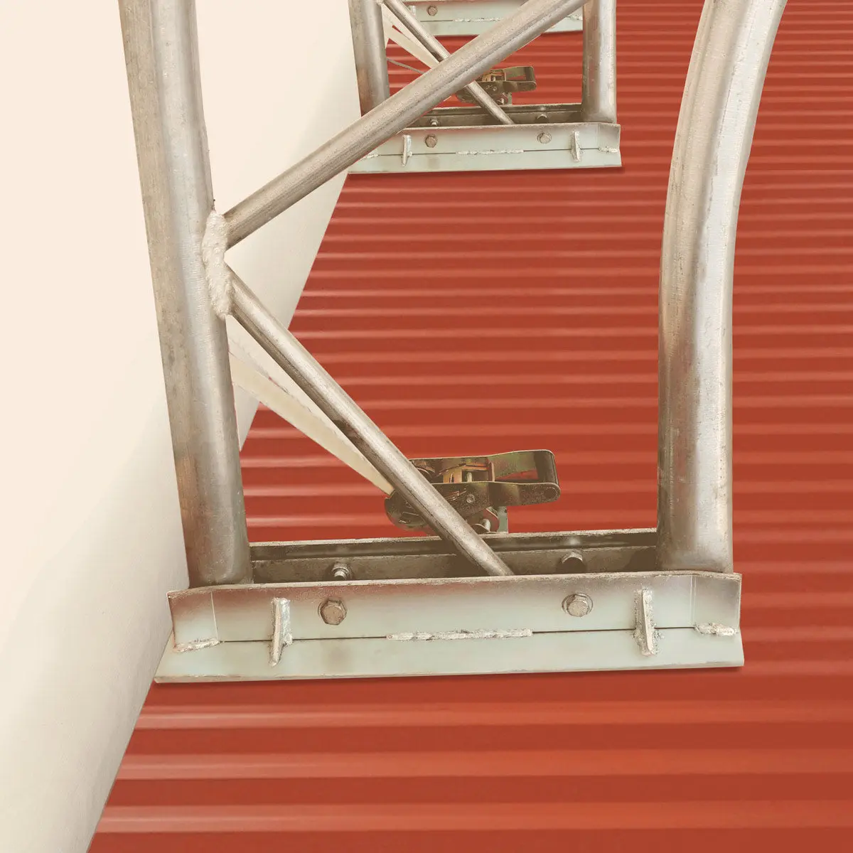 Pro Series 50' x 40' Dual Truss Container Shelter with Heavy Duty 32 oz PVC Cover, Enclosed End Wall and Front Drop, TMG-DT5040CF-PRO - Image 14