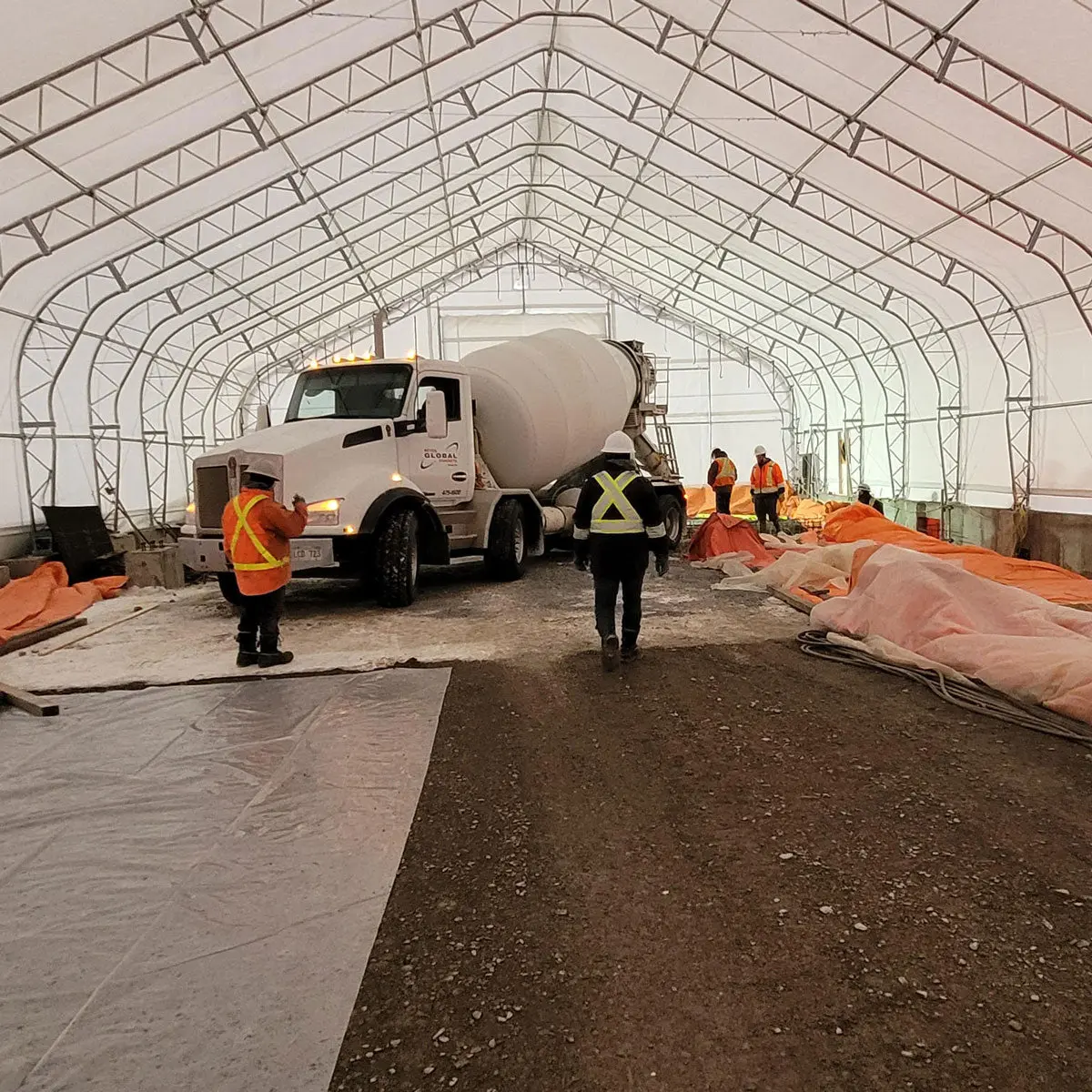 Pro Series 50' x 100' Dual Truss Storage Shelter with Heavy Duty 32 oz PVC Cover & Drive Through Doors, TMG-DT50100-PRO - Image 4