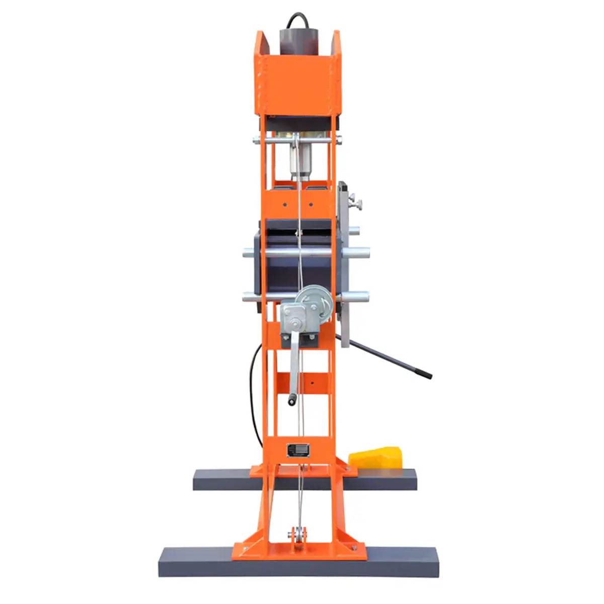 100 Ton Capacity Hydraulic Shop Press, Heavy Duty Pressing, Protective Grid Guard, Fully Welded H-Frame, Air & Manual Dual Operation, TMG-SP100 - Image 7