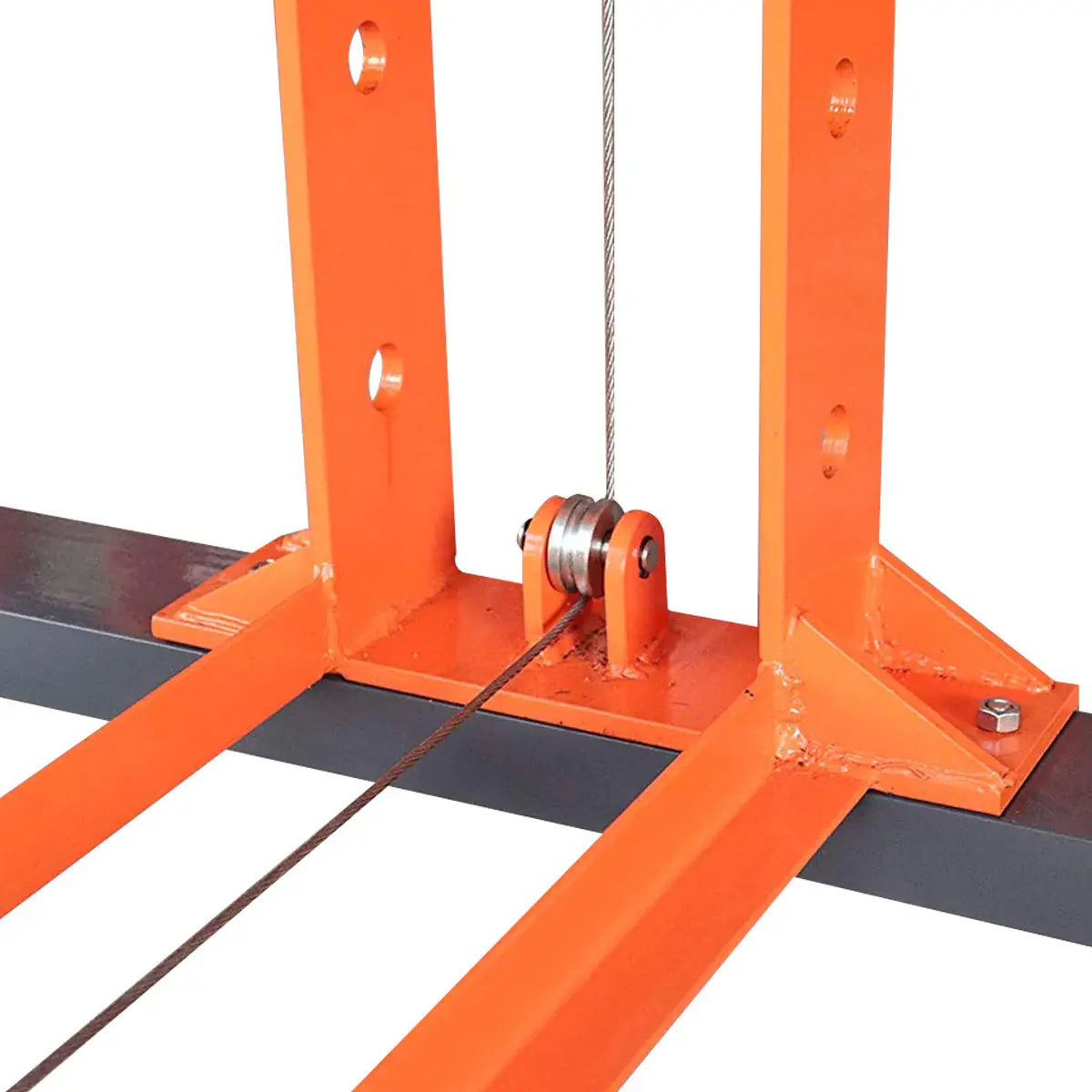 75 Ton Capacity Hydraulic Shop Press, Heavy Duty Pressing, Fully Welded H-Frame, Air & Manual Dual Operation, TMG-SP75 - Image 6