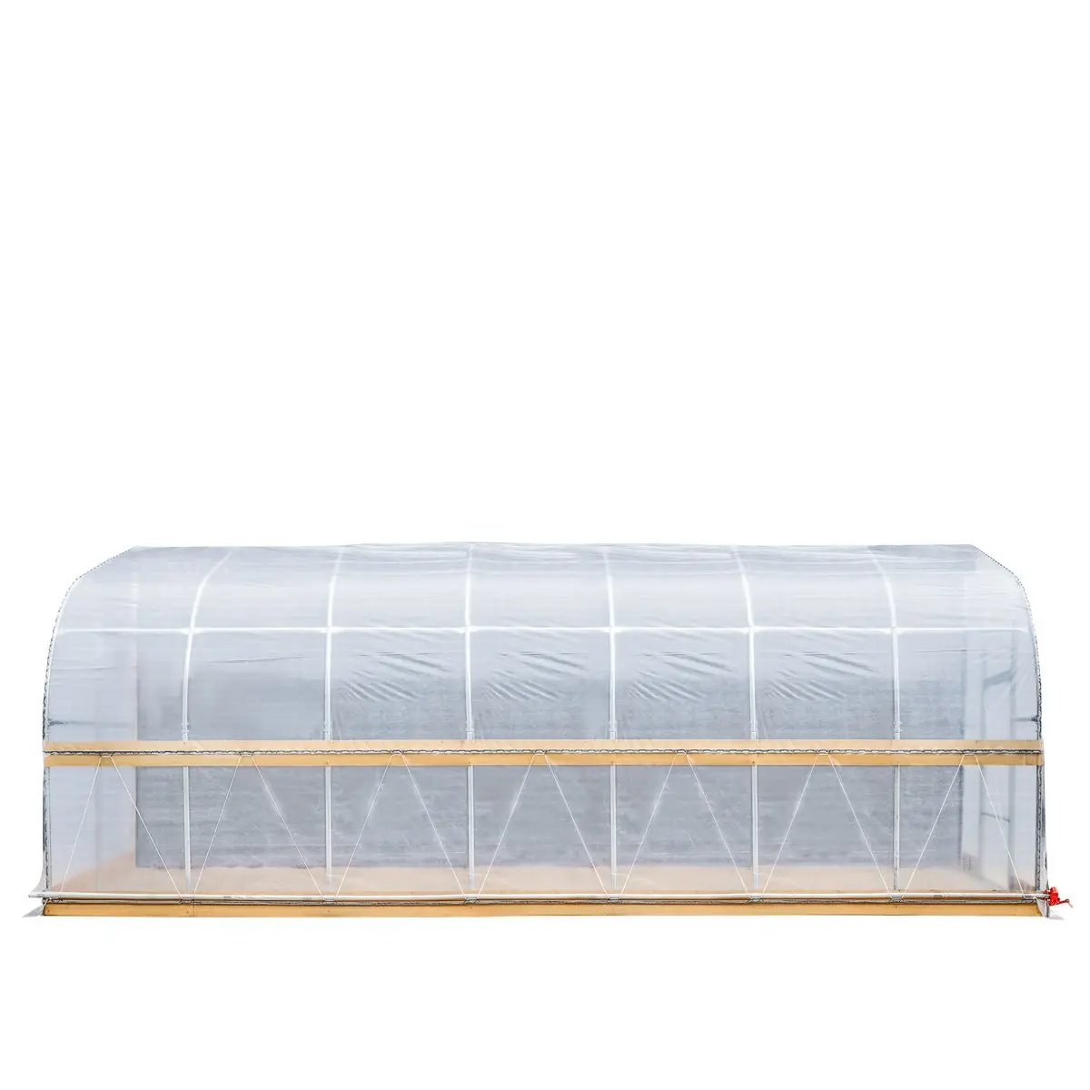 10' x 30' Lean-To Greenhouse Grow Tent w/6 Mil Clear EVA Plastic Film, Cold Frame, Hand Crank Roll-Up Side, 6-½' Sidewall, TMG-GHL1030 - Image 10