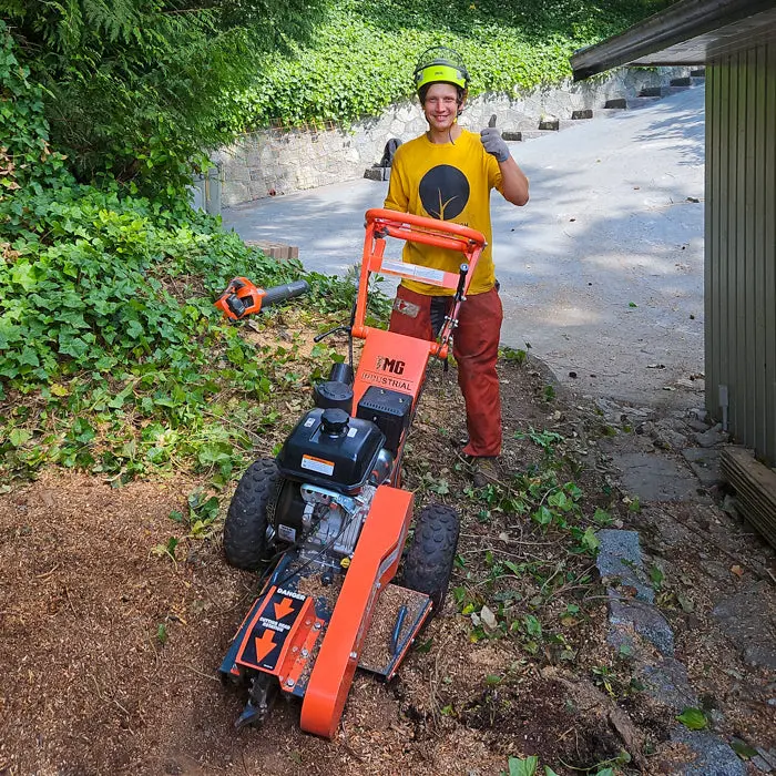 Walk-Behind Kohler Powered Stump Grinder, 9 Carbide Teeth, 24" Cutting Capacity, 14 HP Gasoline Engine, TMG-GSG9 - Image 3