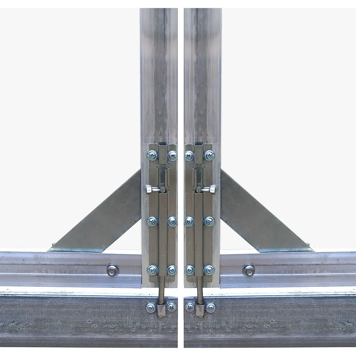 8' x 10' Greenhouse with Galvanized Steel Frame, Polycarbonate Twin-Wall Roof and Crystal-Clear Solid Walls TMG-GH811 - Image 13