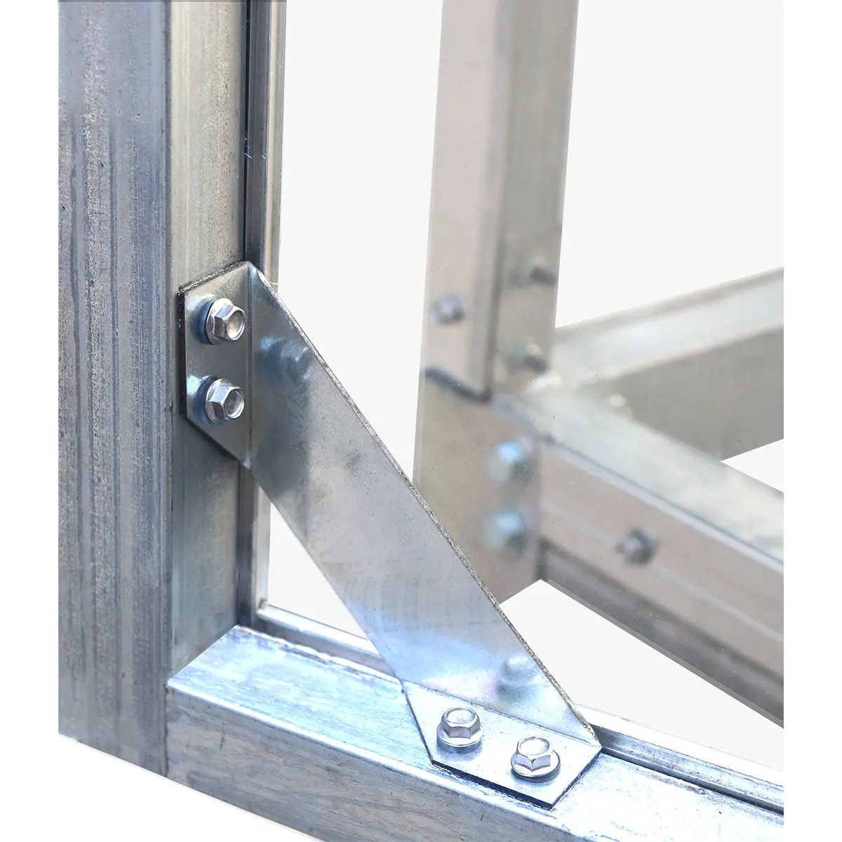 8' x 20' Greenhouse with Galvanized Steel Frame, Polycarbonate Twin-Wall Roof and Crystal-Clear Solid Walls TMG-GH821 - Image 12