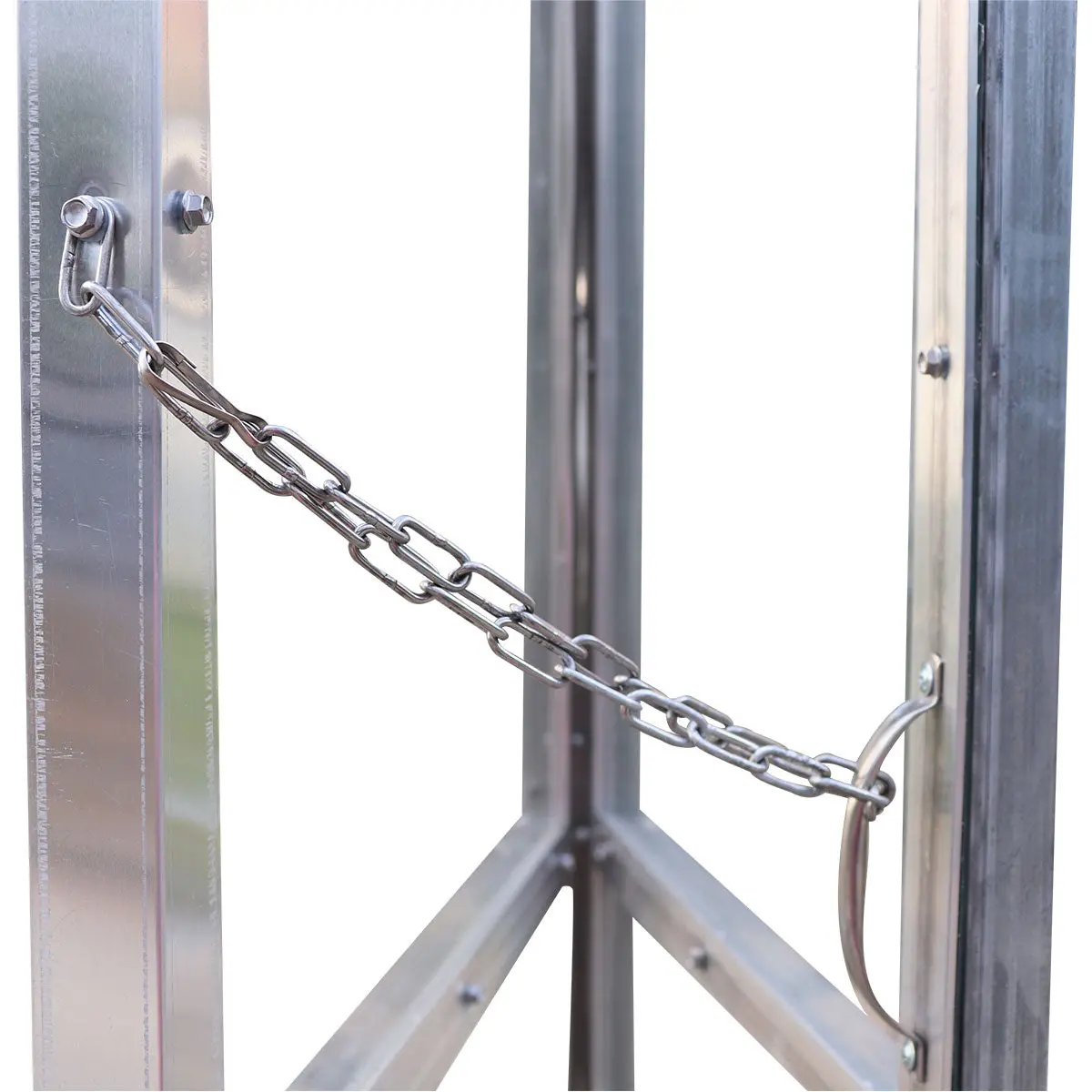 8' x 20' Greenhouse with Galvanized Steel Frame, Polycarbonate Twin-Wall Roof and Crystal-Clear Solid Walls TMG-GH821 - Image 13