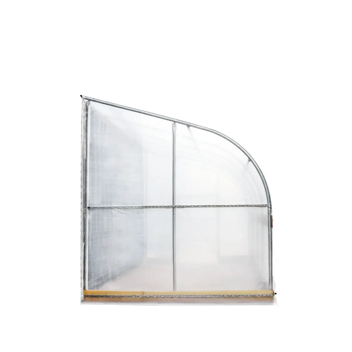 10' x 20' Lean-To Greenhouse Grow Tent w/6 Mil Clear EVA Plastic Film, Cold Frame, Hand Crank Roll-Up Side, 6-½' Sidewall, TMG-GHL1020 - Image 8
