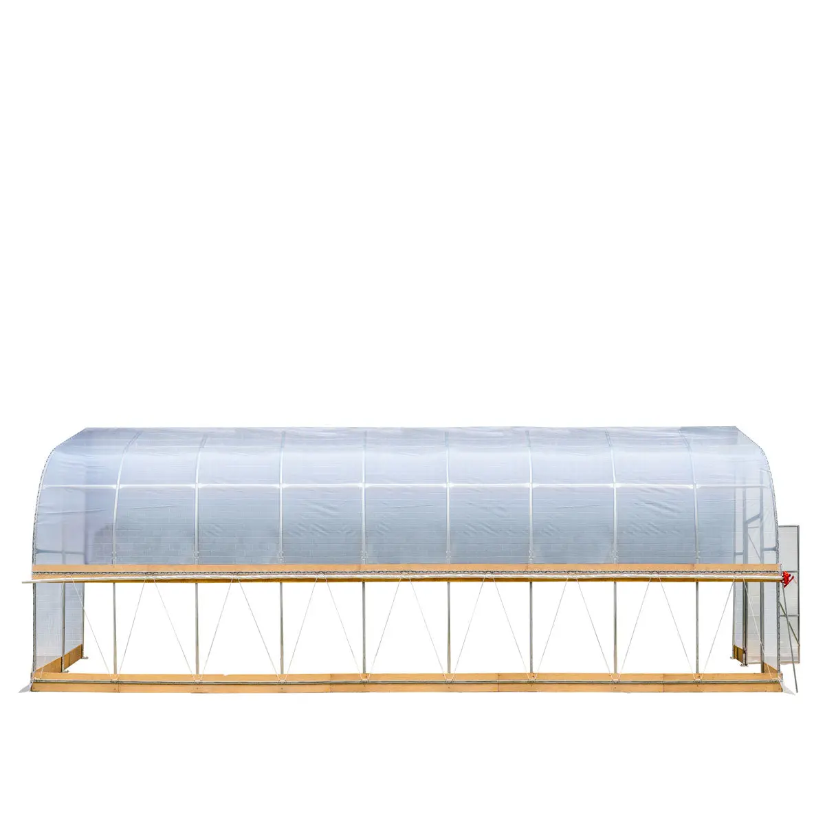 10' x 40' Lean-To Greenhouse Grow Tent w/6 Mil Clear EVA Plastic Film, Cold Frame, Hand Crank Roll-Up Side, 6-½' Sidewall, TMG-GHL1040 - Image 10