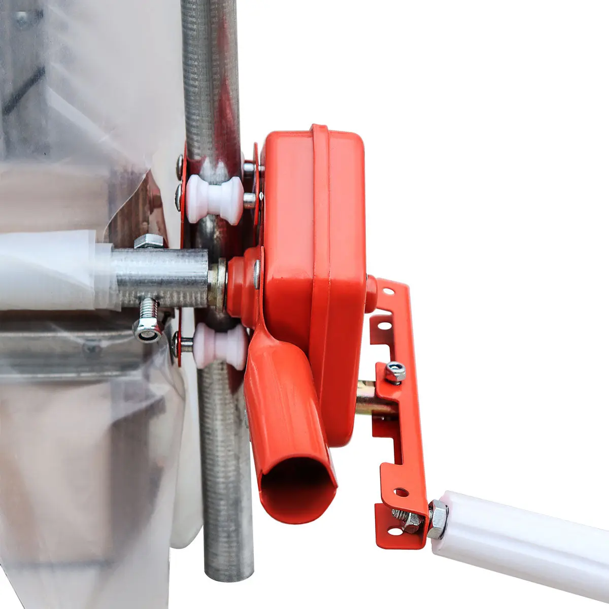 10' x 40' Lean-To Greenhouse Grow Tent w/6 Mil Clear EVA Plastic Film, Cold Frame, Hand Crank Roll-Up Side, 6-½' Sidewall, TMG-GHL1040 - Image 12