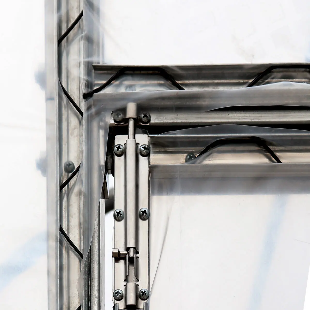 10' x 40' Lean-To Greenhouse Grow Tent w/6 Mil Clear EVA Plastic Film, Cold Frame, Hand Crank Roll-Up Side, 6-½' Sidewall, TMG-GHL1040 - Image 15