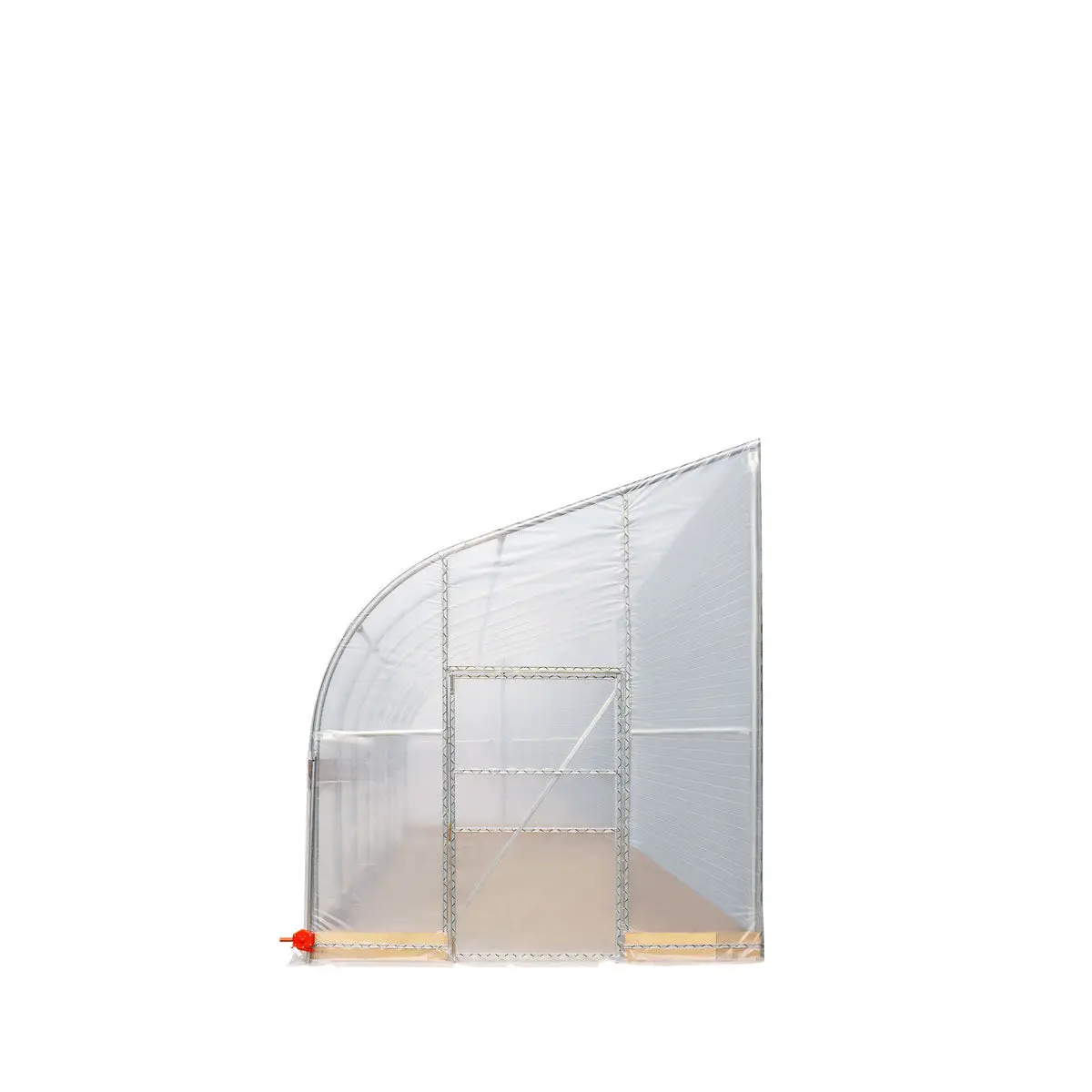 10' x 40' Lean-To Greenhouse Grow Tent w/6 Mil Clear EVA Plastic Film, Cold Frame, Hand Crank Roll-Up Side, 6-½' Sidewall, TMG-GHL1040 - Image 4