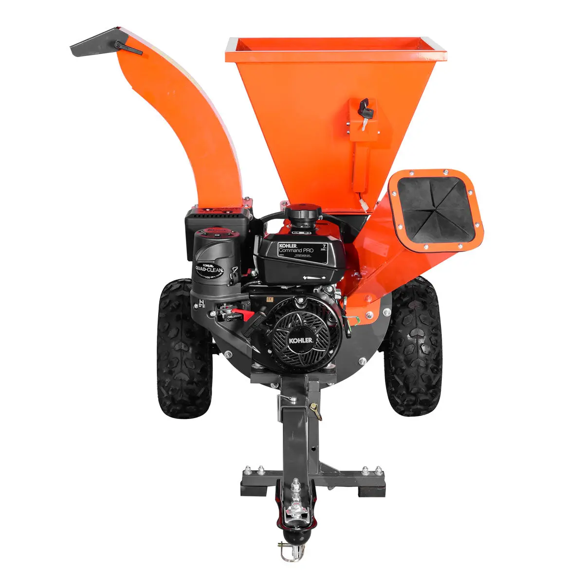 3" Wood Chipper, Shredder & Vacuum, ATV Tow-Behind, 7 HP Kohler Engine, 6" Suction Port, 8' Vacuum Hose, TMG-GWC3 - Image 9