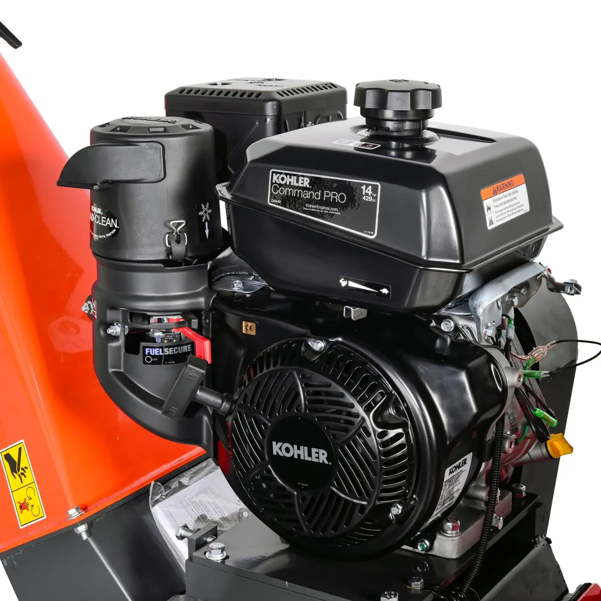 6" Wood Chipper Powered by Kohler 14 HP Command Pro Series, ATV Tow-Behind, 12'' Reversible Blade, Dual Belt Drive, TMG-GWC6 - Image 10