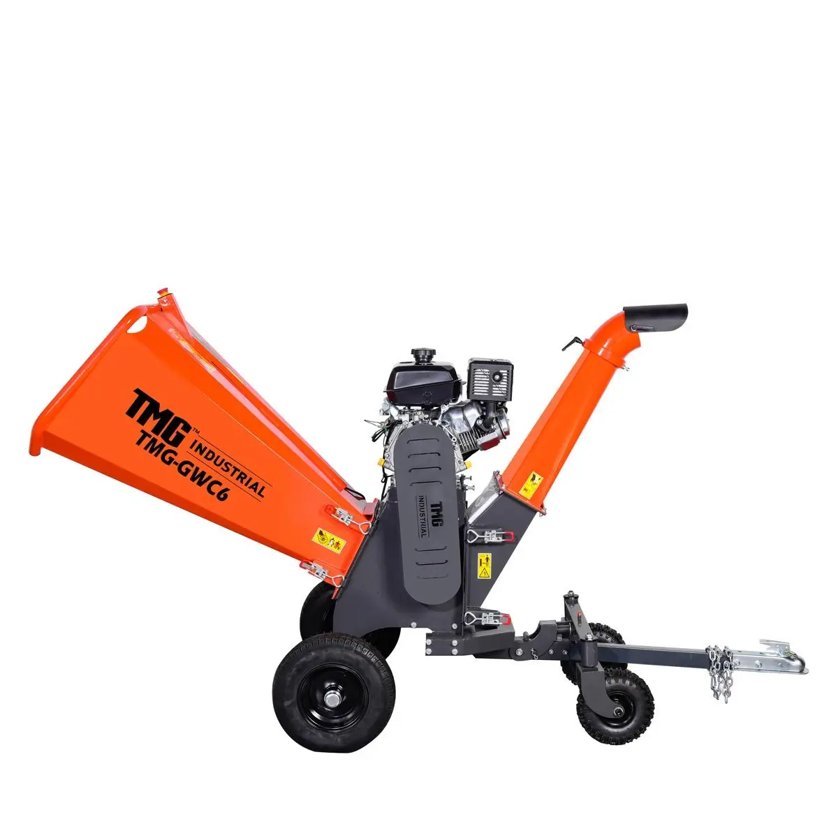 6" Wood Chipper Powered by Kohler 14 HP Command Pro Series, ATV Tow-Behind, 12'' Reversible Blade, Dual Belt Drive, TMG-GWC6 - Image 3