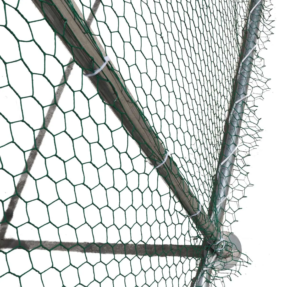 10' x 60' Wire Mesh Chicken Run Shelter Coop, Galvanized Steel, 600 Sq-Ft, Lockable Gate, PVC Coated Mesh, TMG-CRS1060 - Image 10
