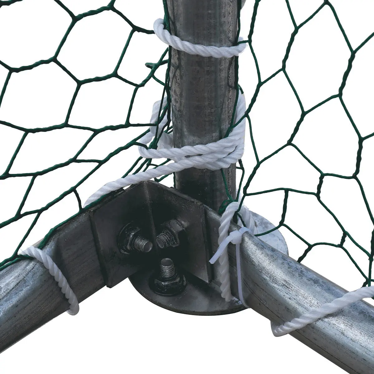 10' x 60' Wire Mesh Chicken Run Shelter Coop, Galvanized Steel, 600 Sq-Ft, Lockable Gate, PVC Coated Mesh, TMG-CRS1060 - Image 8