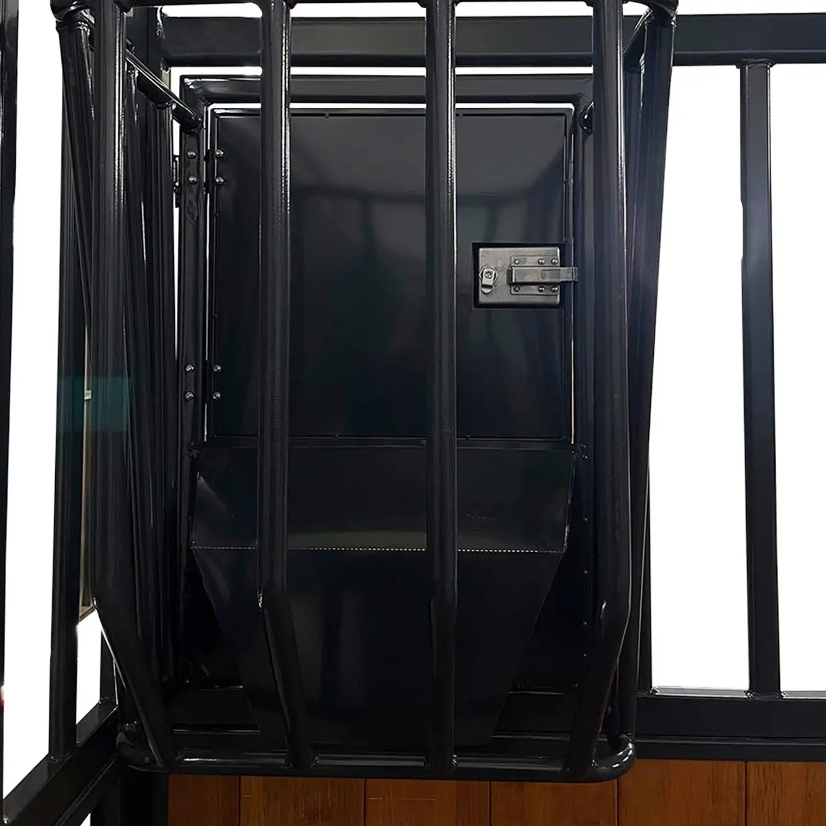 12' Horse Stall Bamboo Panel, Vertical Bar Top, Front panel c/w Window/Feeder and Sliding Door, TMG-FHS13A or FHS13B - Image 17