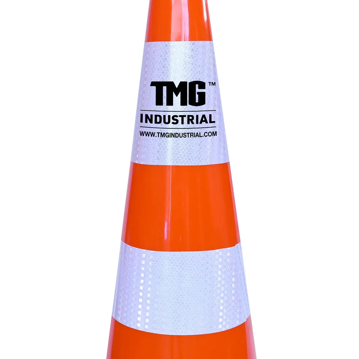 29" PVC Reflective Traffic Cones, 252 Cones, 14" Square Base, Hot & Cold Weather, High-Intensity Reflective Bands, TMG-TC29 - Image 3