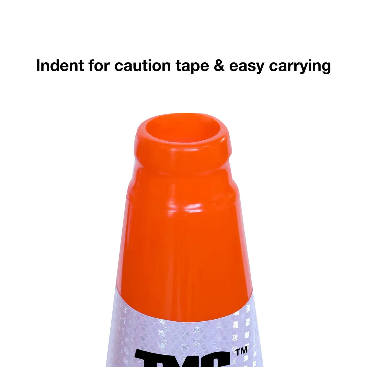 29" PVC Reflective Traffic Cones, 252 Cones, 14" Square Base, Hot & Cold Weather, High-Intensity Reflective Bands, TMG-TC29 - Image 4