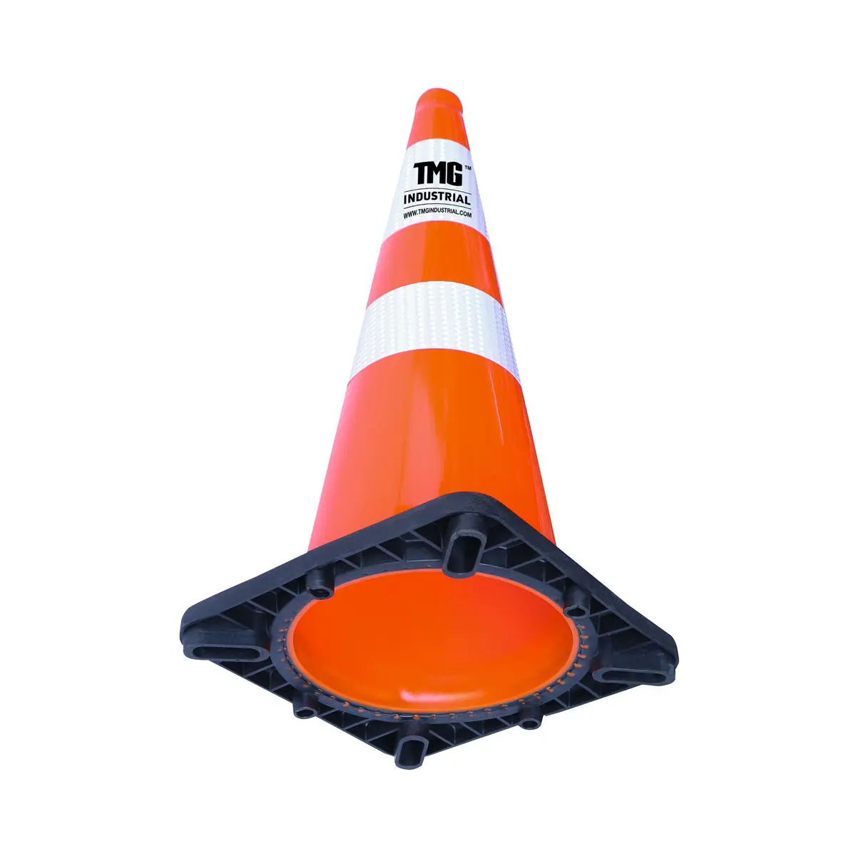 29" PVC Reflective Traffic Cones, 252 Cones, 14" Square Base, Hot & Cold Weather, High-Intensity Reflective Bands, TMG-TC29 - Image 5