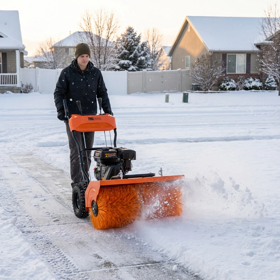 32" All Season Surface Rotary Brush/Snow Broom, Self-Propelled, Forward and Reverse, TMG-GSB32 (Discontinued – No Longer Available) - Image 3