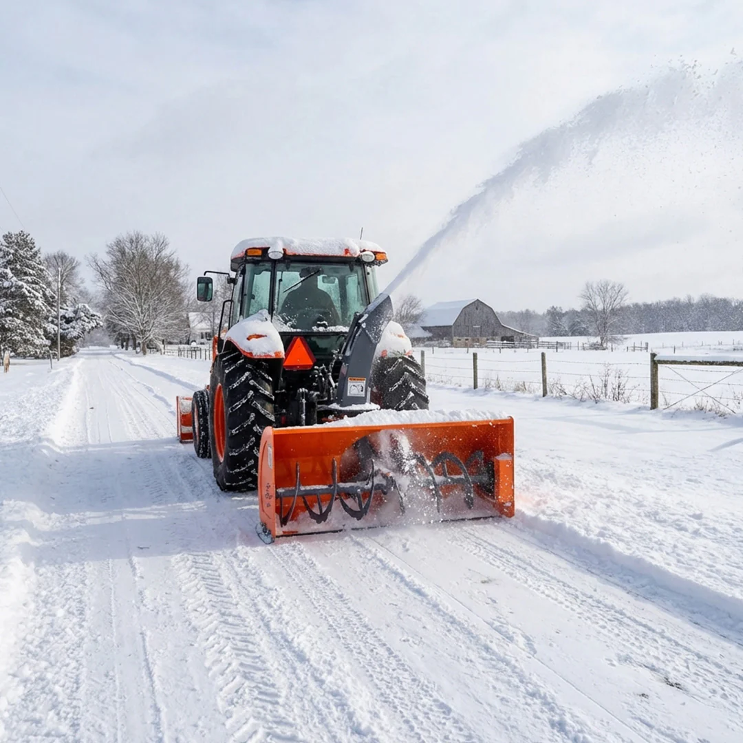 48" 3-Point Hitch Snow Blower, 20-40 HP, 20" Diameter Impeller, 360° Snow Chute, CAT 1 Suspension, TMG-TBS48 - Image 3
