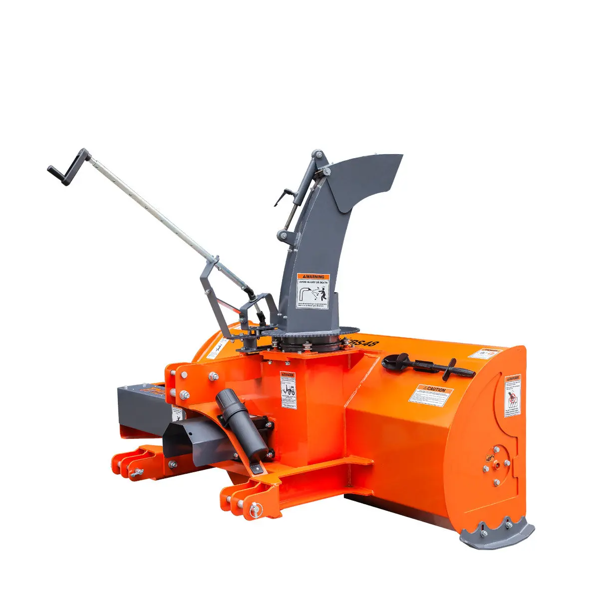 48" 3-Point Hitch Snow Blower, 20-40 HP, 20" Diameter Impeller, 360° Snow Chute, CAT 1 Suspension, TMG-TBS48 - Image 4