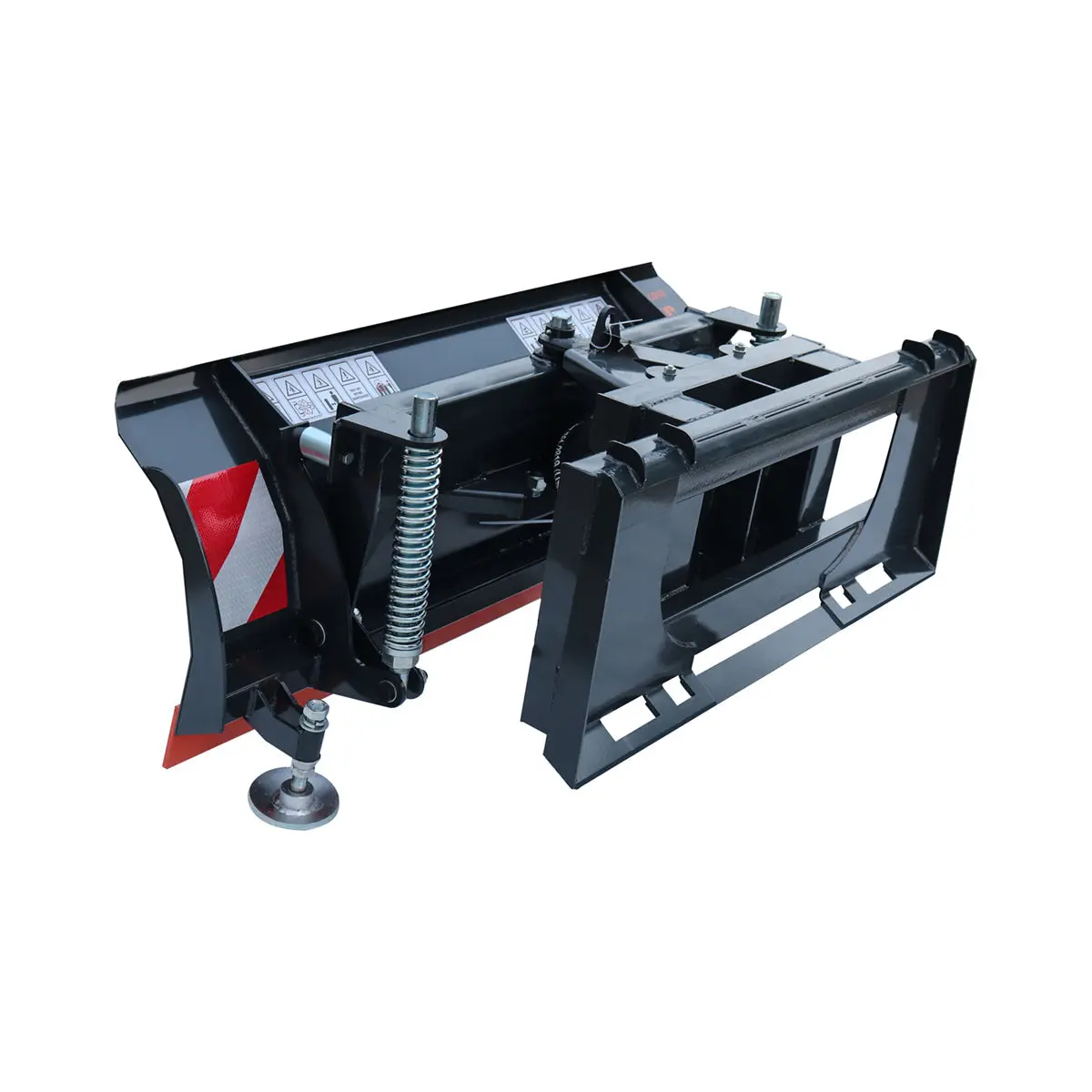 60" Skid Steer Dozer Blade/Snow Pusher, 30° Left & Right, Bolt-On Cutting Edge, Adjustable Skid Shoes, Universal Quick Mount, TMG-DB60 - Image 8