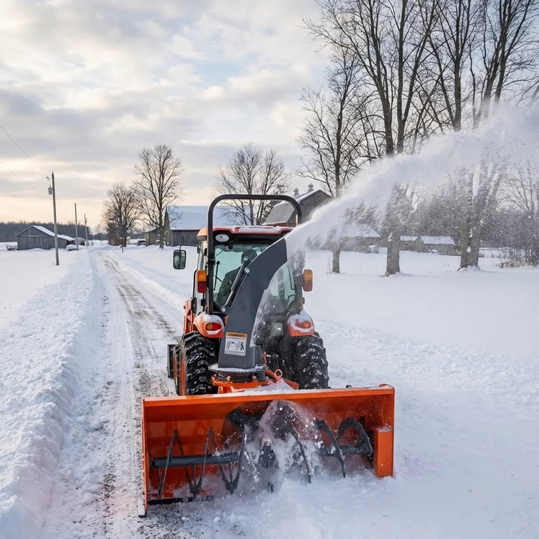 72" 3-Point Hitch Snow Blower, 25-90 HP, 24" Diameter Impeller, 360° Snow Chute, CAT 1 & CAT 2 Suspension, TMG-TBS72 - Image 3